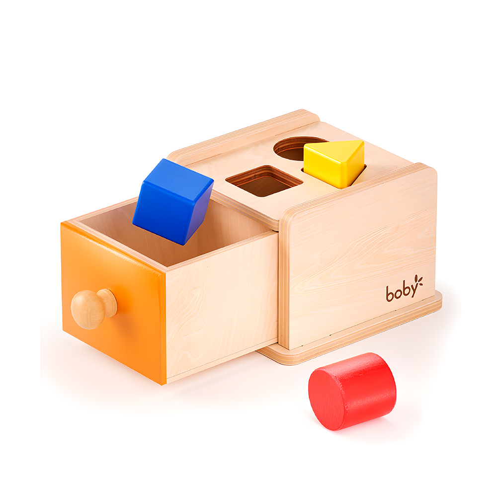 Boby Montessori Caixa Encaixe de Forma Madeira para Crianças