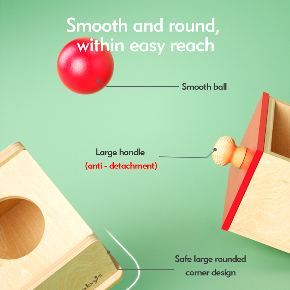 Boby Montessori Caixa Encaixe de Forma Madeira para Crianças