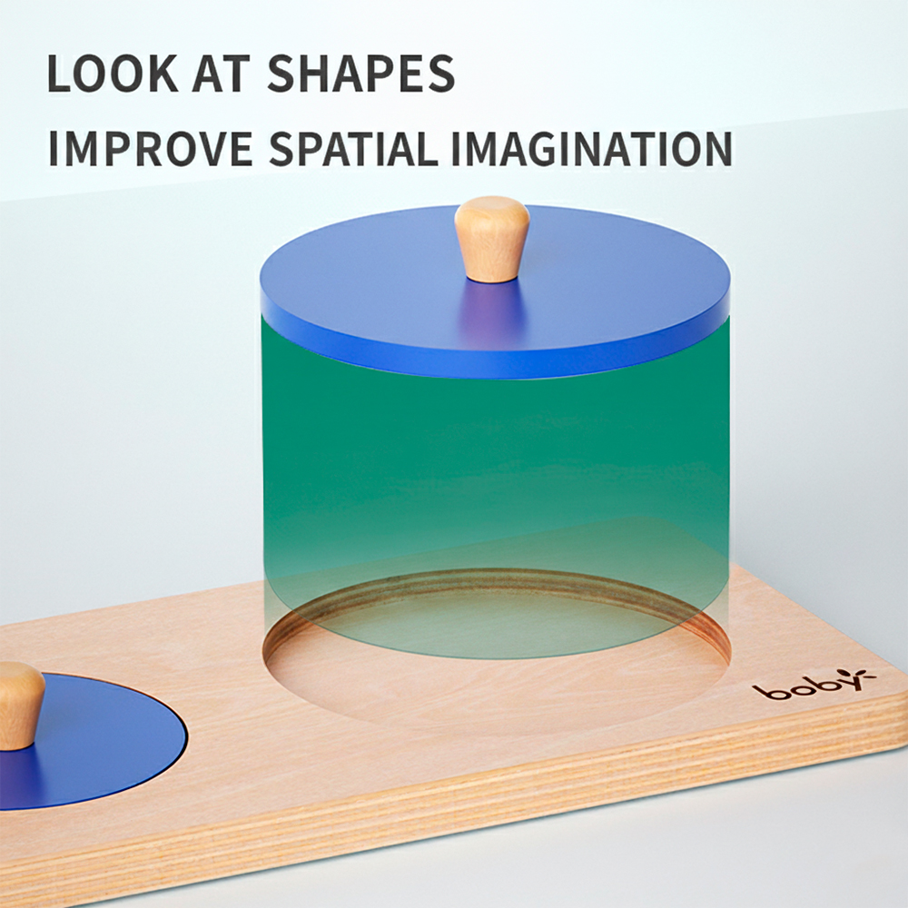 Quebra-cabeça Montessori de Madeira Boby Empilhar Formas