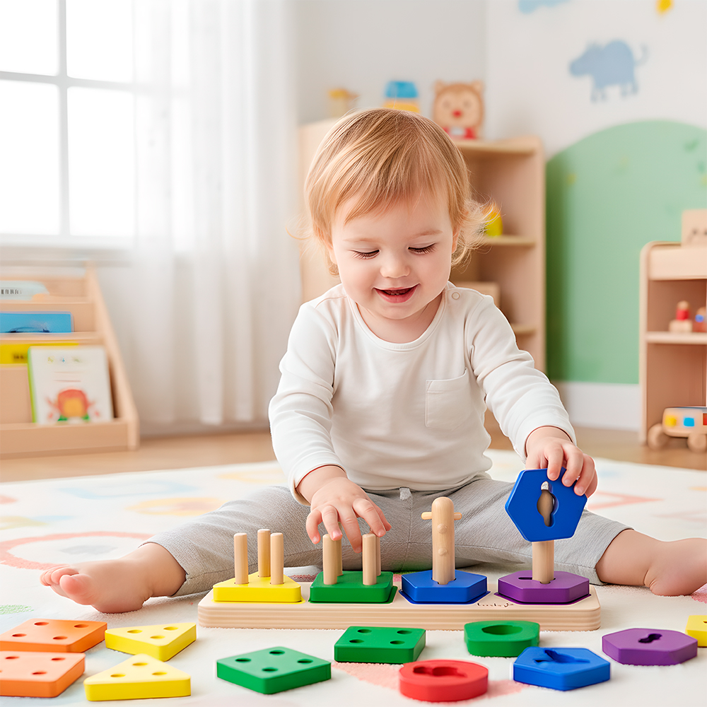 Quebra-cabeça Boby Encaixe Formas Geométricas Classificação