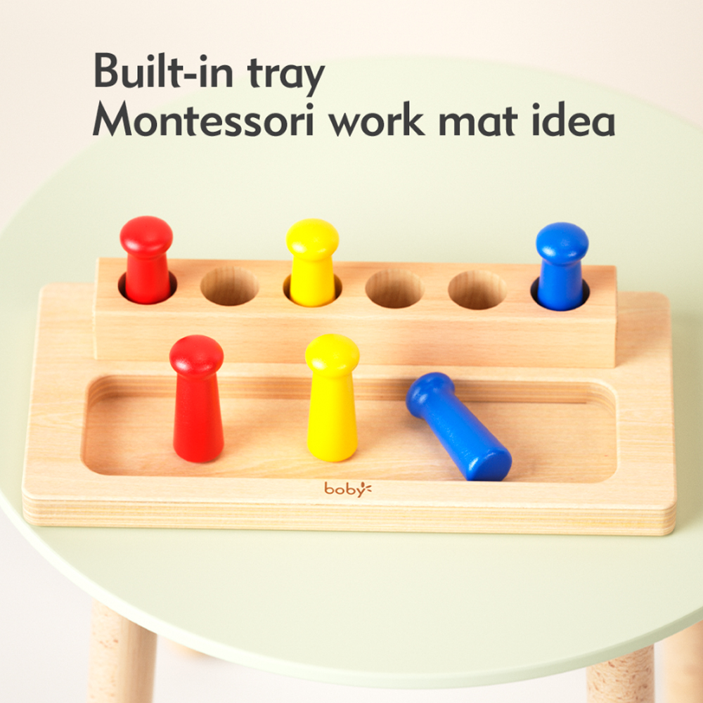 Boby Parafuso e Porca Rosquear Madeira Montessori Crianças