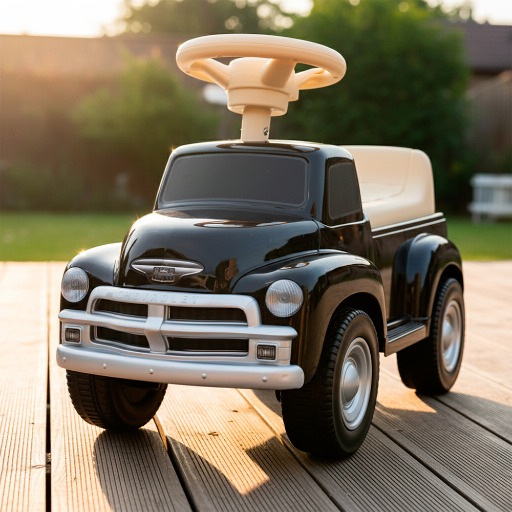 Xiamen Chevrolet 3100 Pé No Chão Carro Infantil Preto