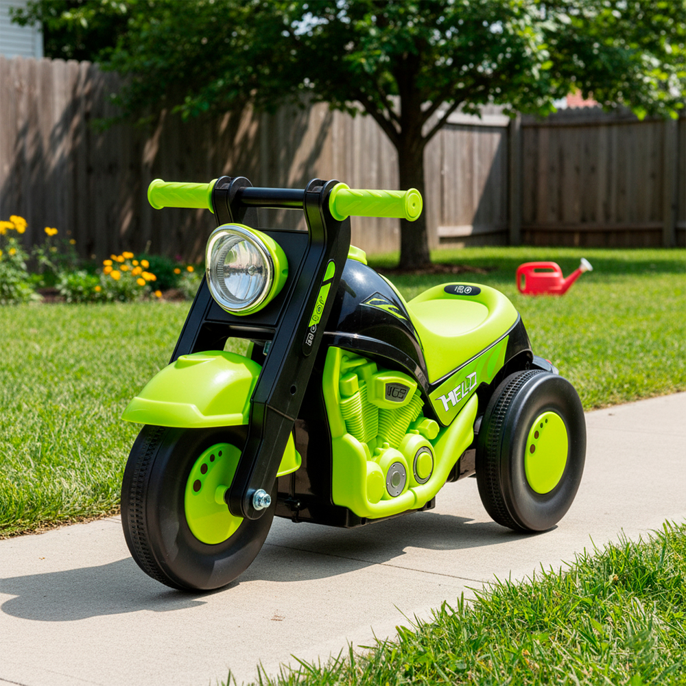 Xiamen Moto De Empurrar Infantil Verde Brinquedo Andador