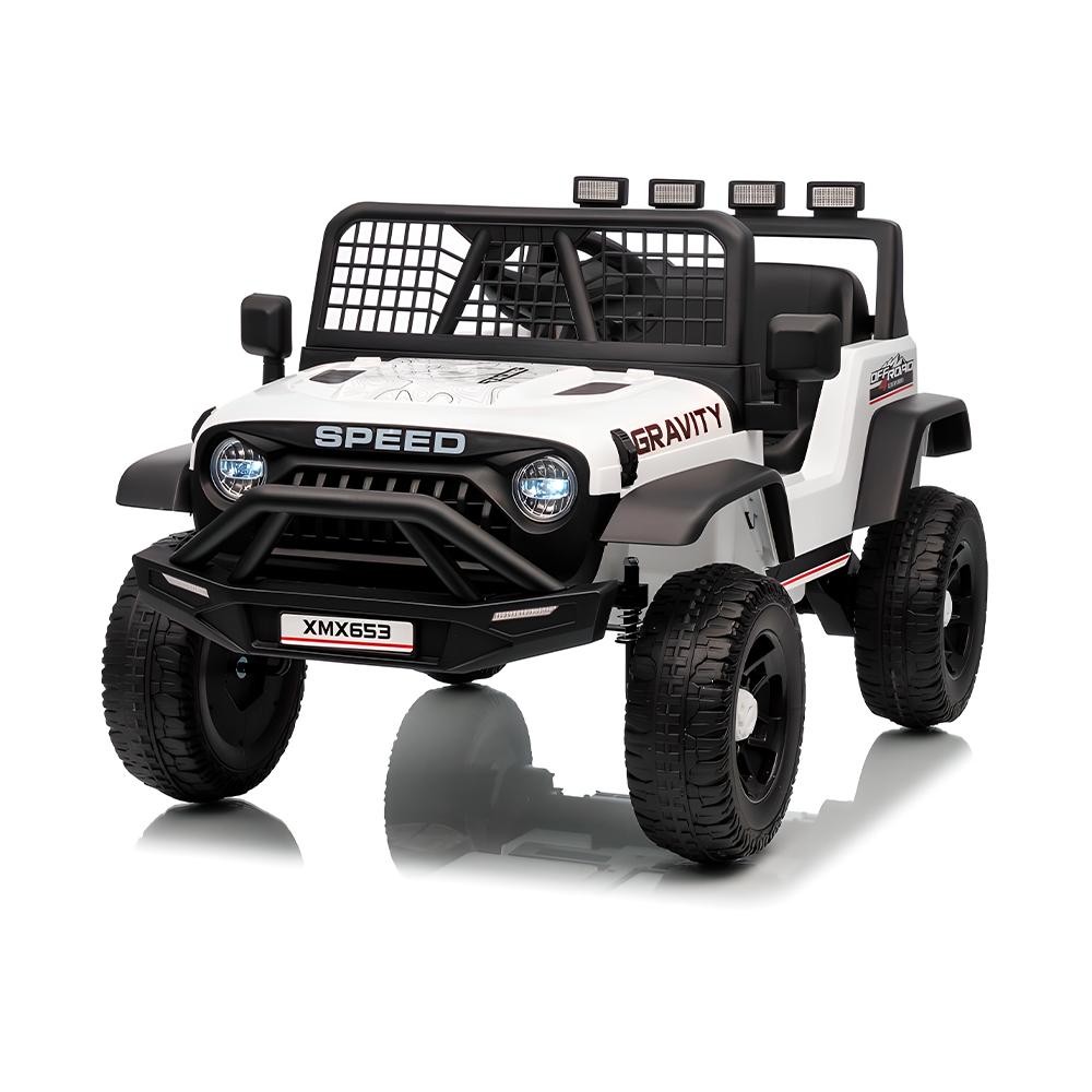 Carro Elétrico Infantil Xiamen 12V 2 Motores Branco