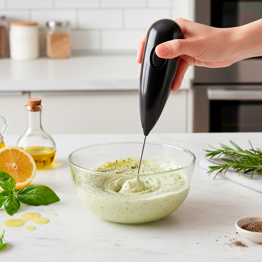 Mini Mixer Hoping Elétrico Batedor Para Café e Bebidas