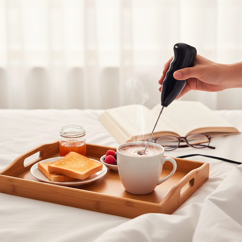 Hoping Mini Mixer Elétrico Café Leite Shakes Cappuccino