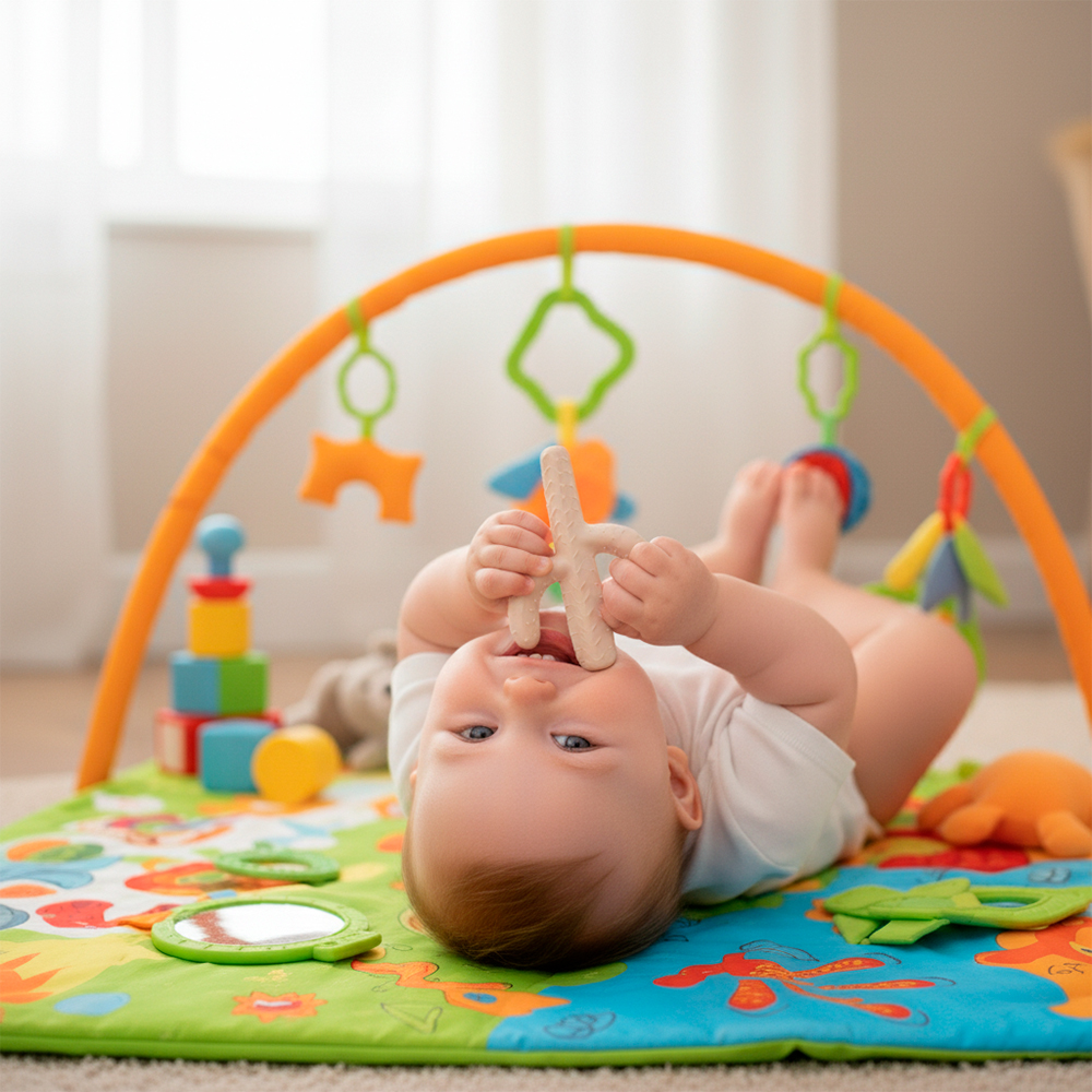 Mordedor Silicone Criança Life Cacto Livre BPA Design LFGB