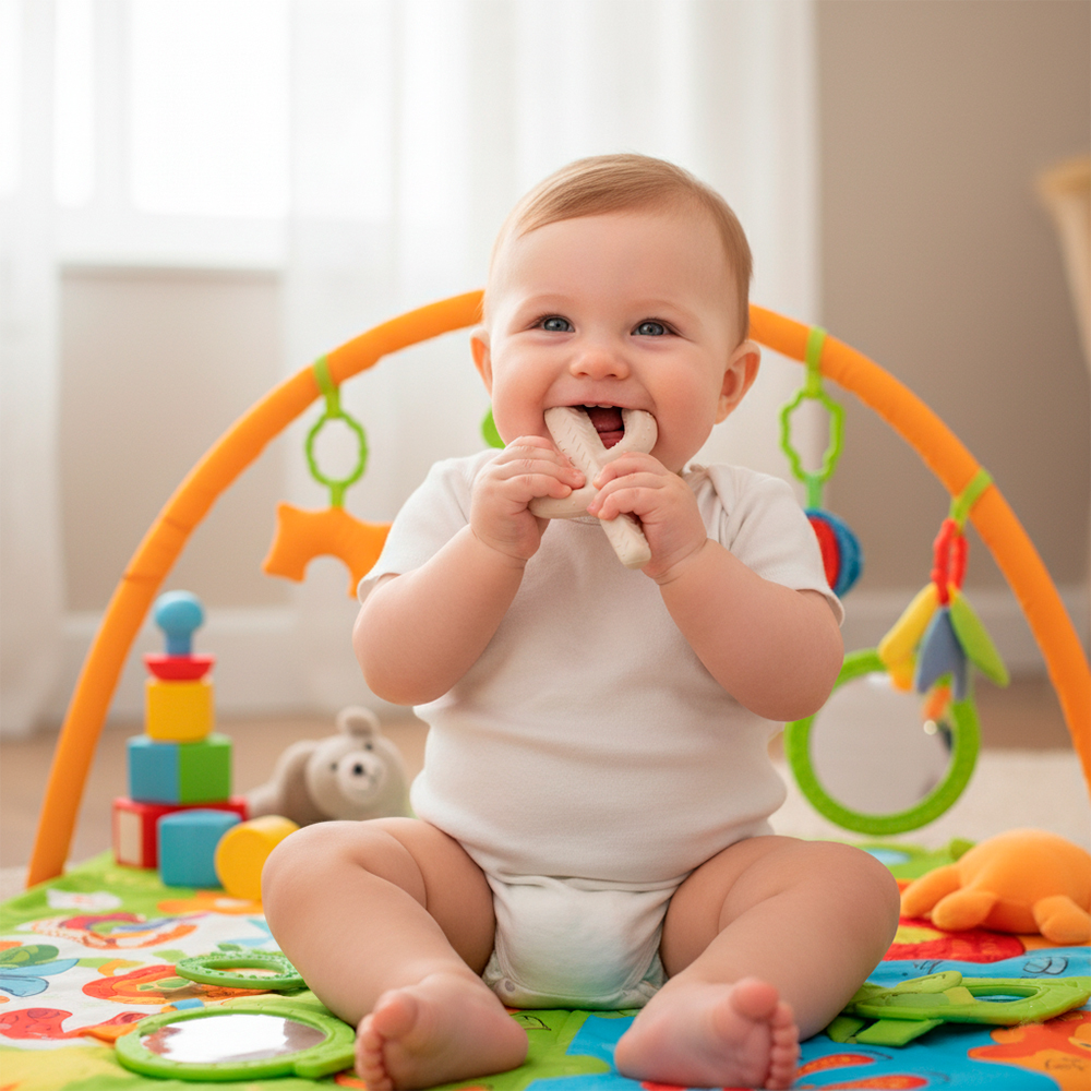 Mordedor Silicone Criança Life Cacto Livre BPA Design LFGB