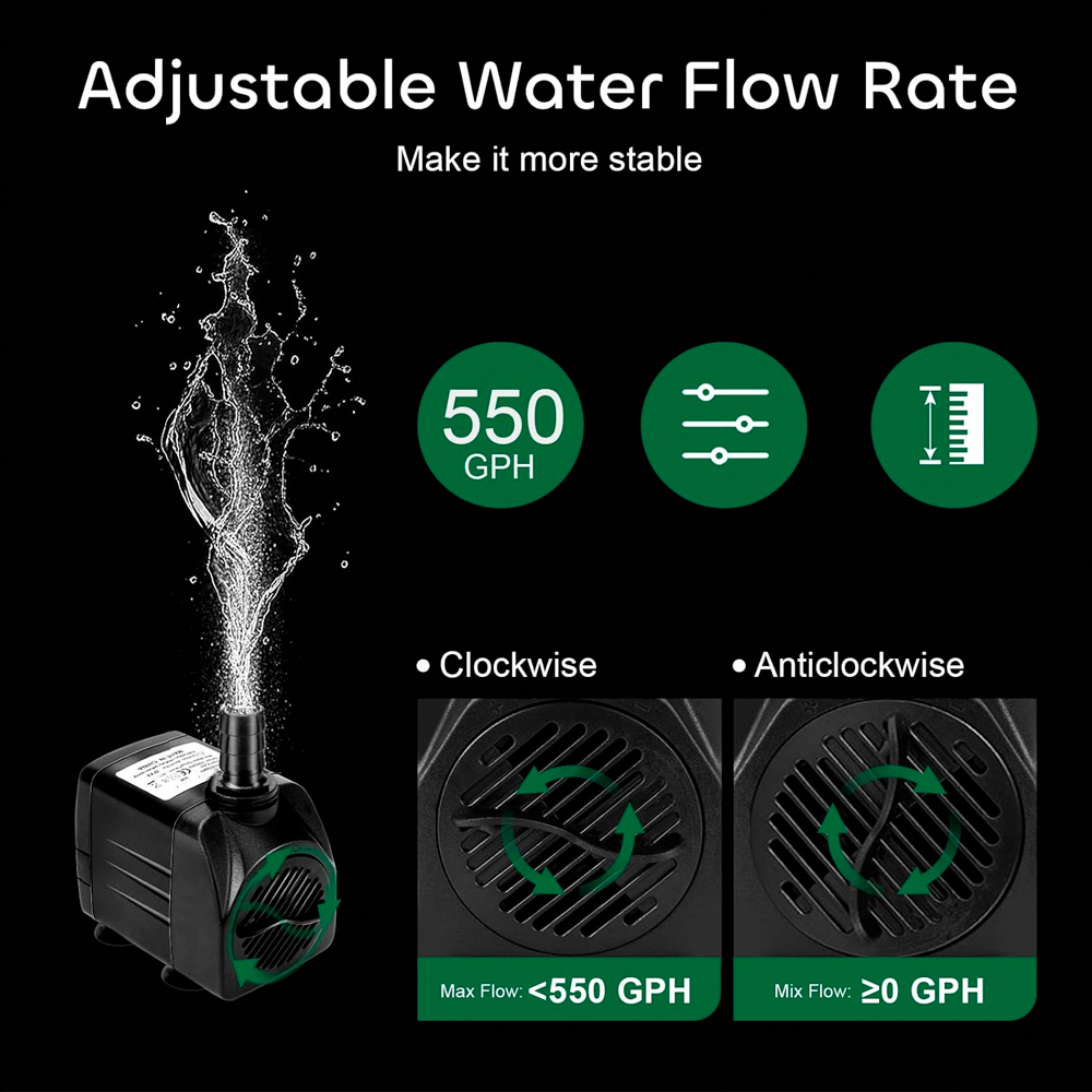 Bomba Submersa 800L/H HY-380