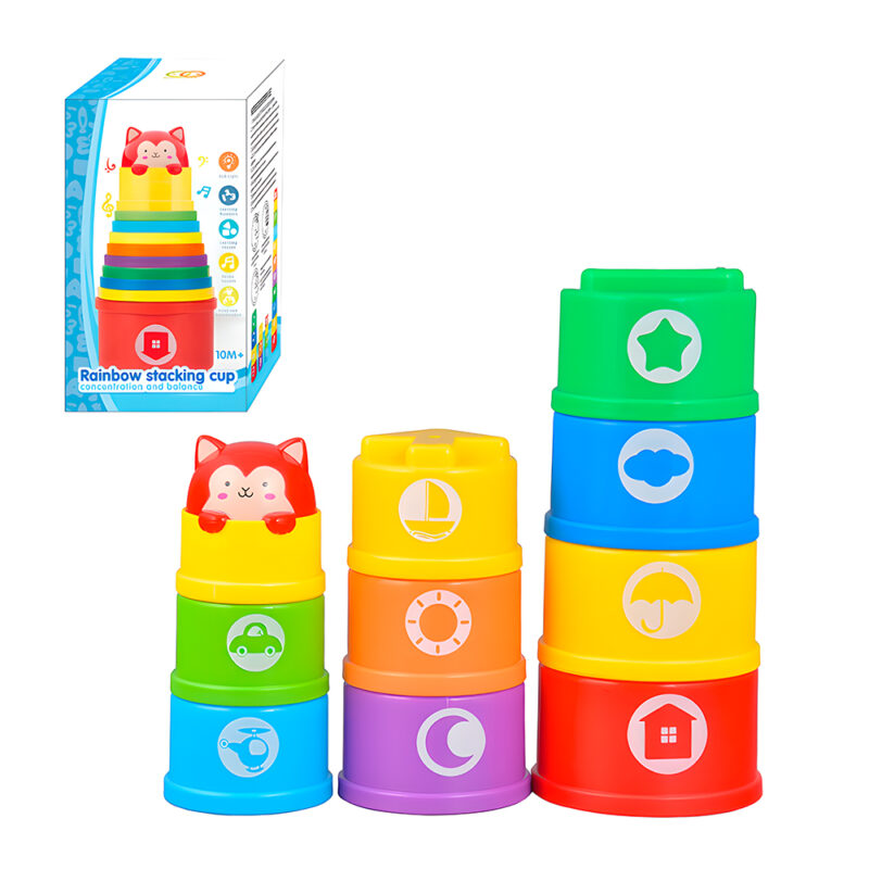 Life Copos Empilháveis Bebê Brinquedo Educativo Banho 10Pcs