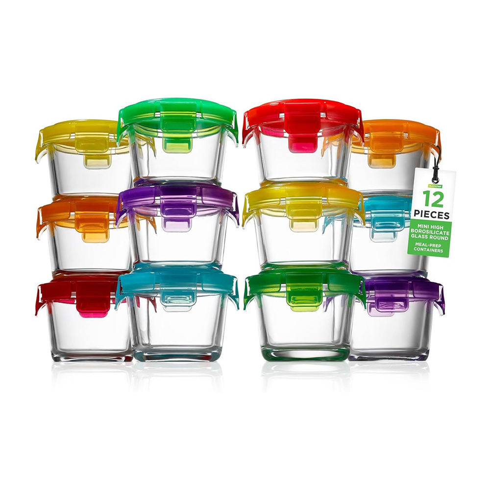 Potes Tigelas Vidro Borosilicato 130ml Life 12 Pçs Redondo