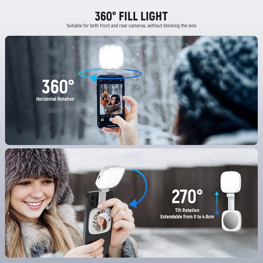 Neewer Luz Magnética LED NL48B para Selfie Celular Portátil