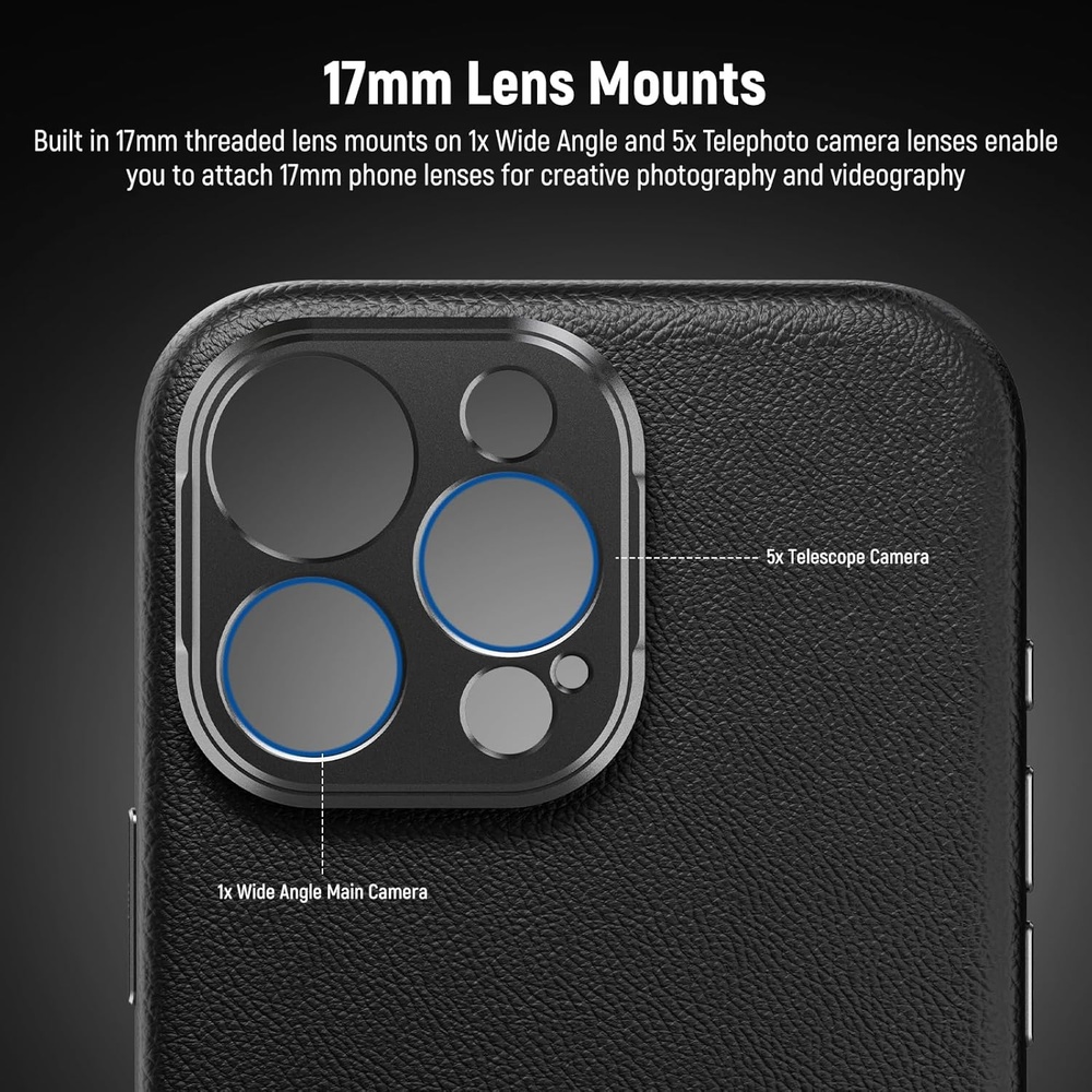 Capa Neewer iPhone 16 Pro Max Preta Antishock Proteção Extra