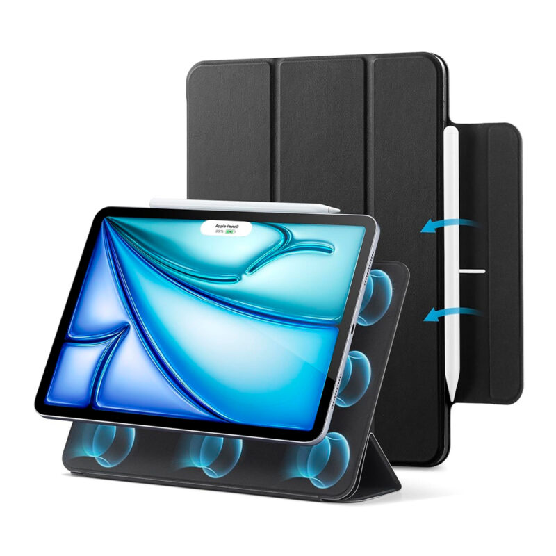 Capa ESR Para iPad Air 11 pol M3 M2 5ª 4ª Geração Preta