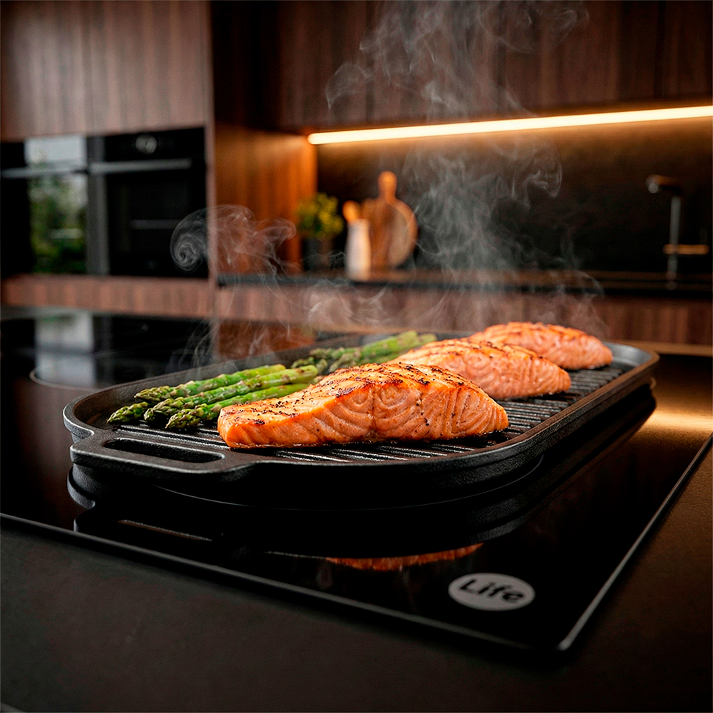 Cooktop Vitroceramico Life 5 Zonas Preto Alta Performance