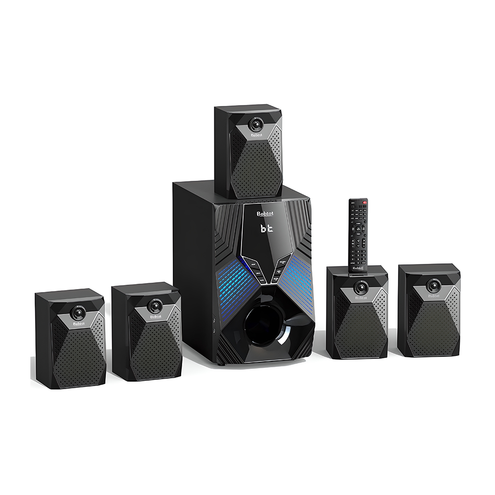 Home Theater Bobtot B79 1000W 5.1 Bluetooth Subwoofer 8 HDMI