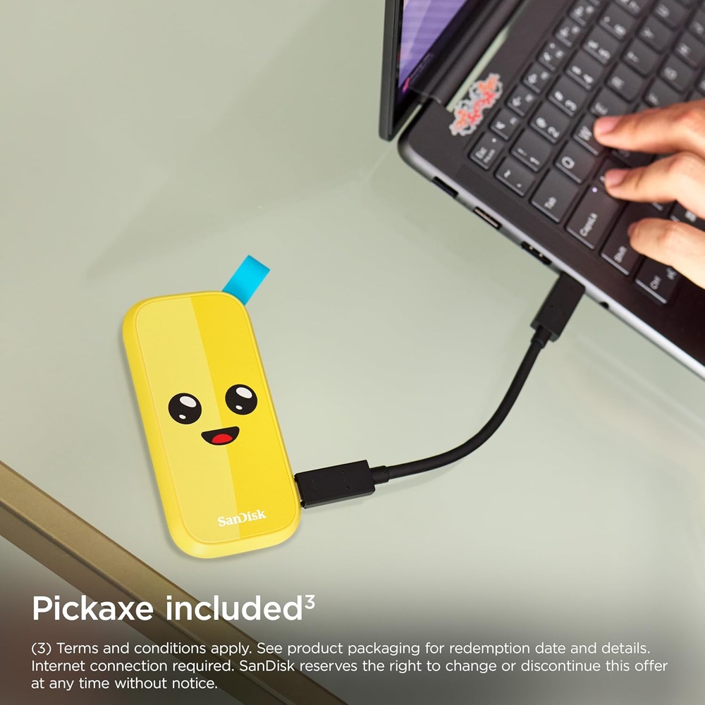 SSD Externo Portátil SanDisk Fortnite USB-C 2TB Peely Gamer