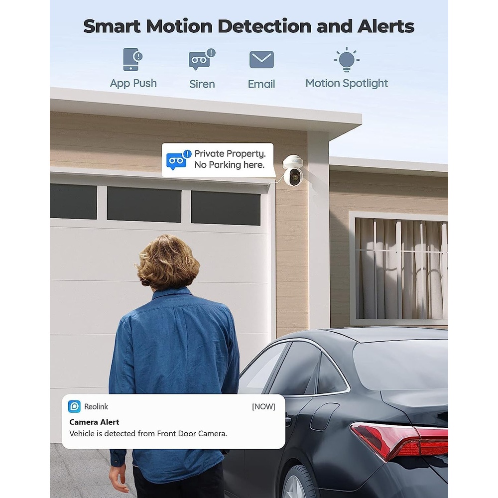 Câmera Reolink E1 5MP PT 3X Dual Band IA Visão Colorida