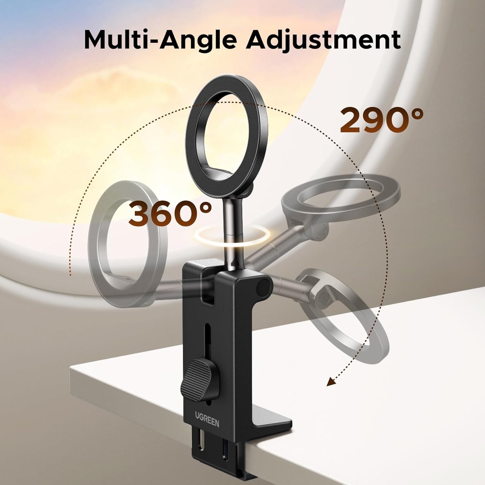 Suporte Magnético Ugreen para Celular com Clip e Rotação 360