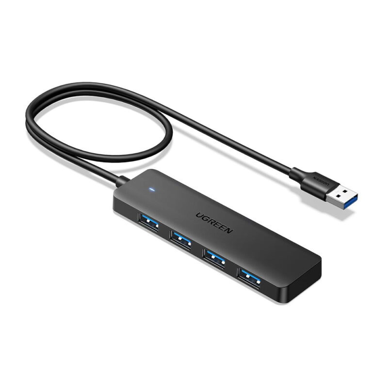 Hub USB 3.0 Ugreen 4 Portas Expansor Ultra Fino Notebook PC