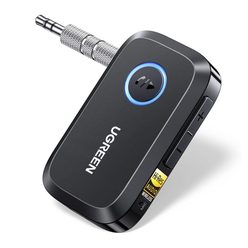 UGREEN Receptor Bluetooth Carro Hi-Res 6.0 AUX Estéreo Hi-Fi