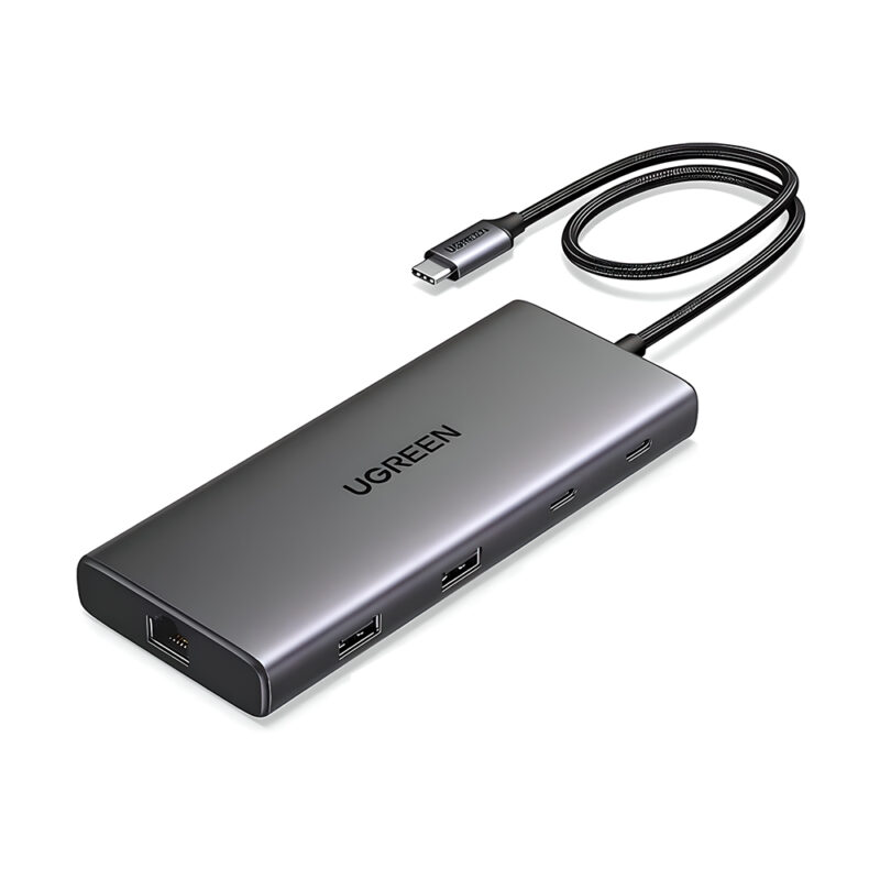 Hub USB-C Ugreen 10 em 1 HDMI 4K USB-A/C LAN Micro/SD PD