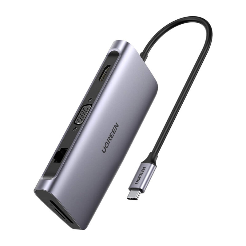 Hub Adaptador Multifuncional Ugreen USB-C USB Hdmi 4K PD LAN