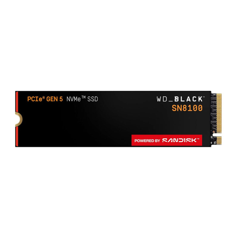 SSD WD Black 1TB SN8100 M.2 NVMe PCIe Gen5 Gamer Desempenho
