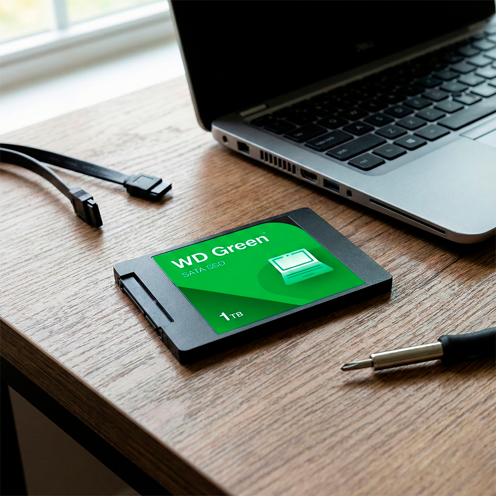 SSD WD Green 1TB SATA3 2.5 Velocidade 545Mbs pra PC Notebook