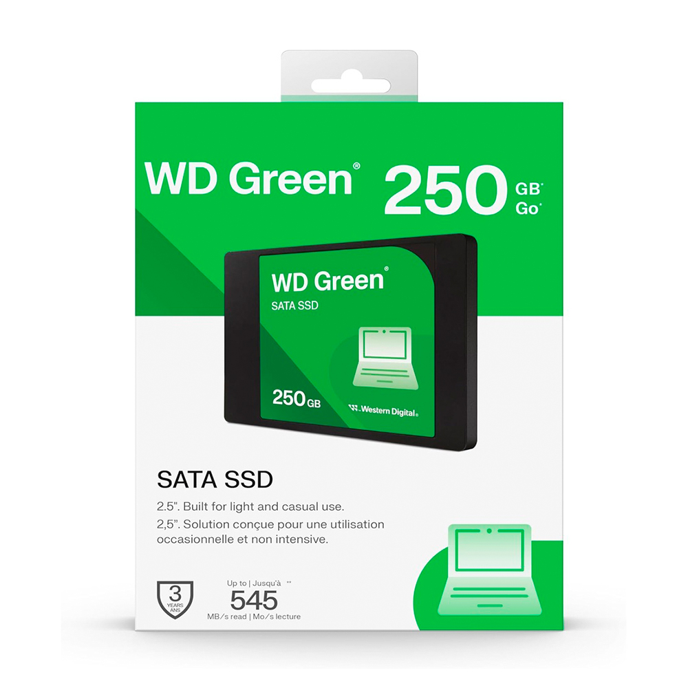 SSD WD Green 250GB Interno 2.5 SATA III Para PC e Notebook