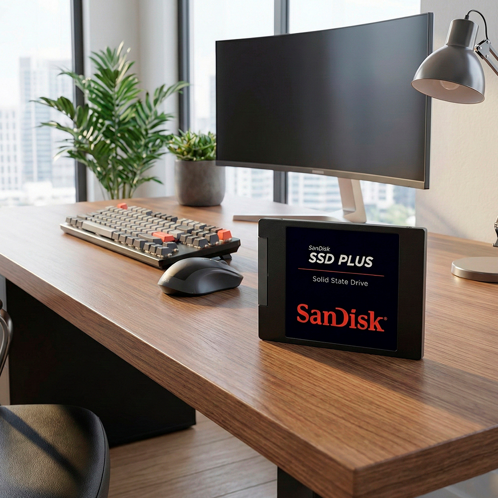 Disco Sólido Sandisk Ssd Plus 250gb Sata3 2.5 pol. 2400Mbs