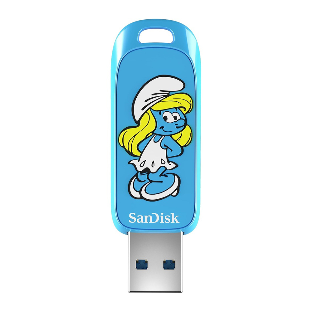 Pen Drive SanDisk 256GB USB 3.2 Smurfs Smurfette 130Mbs