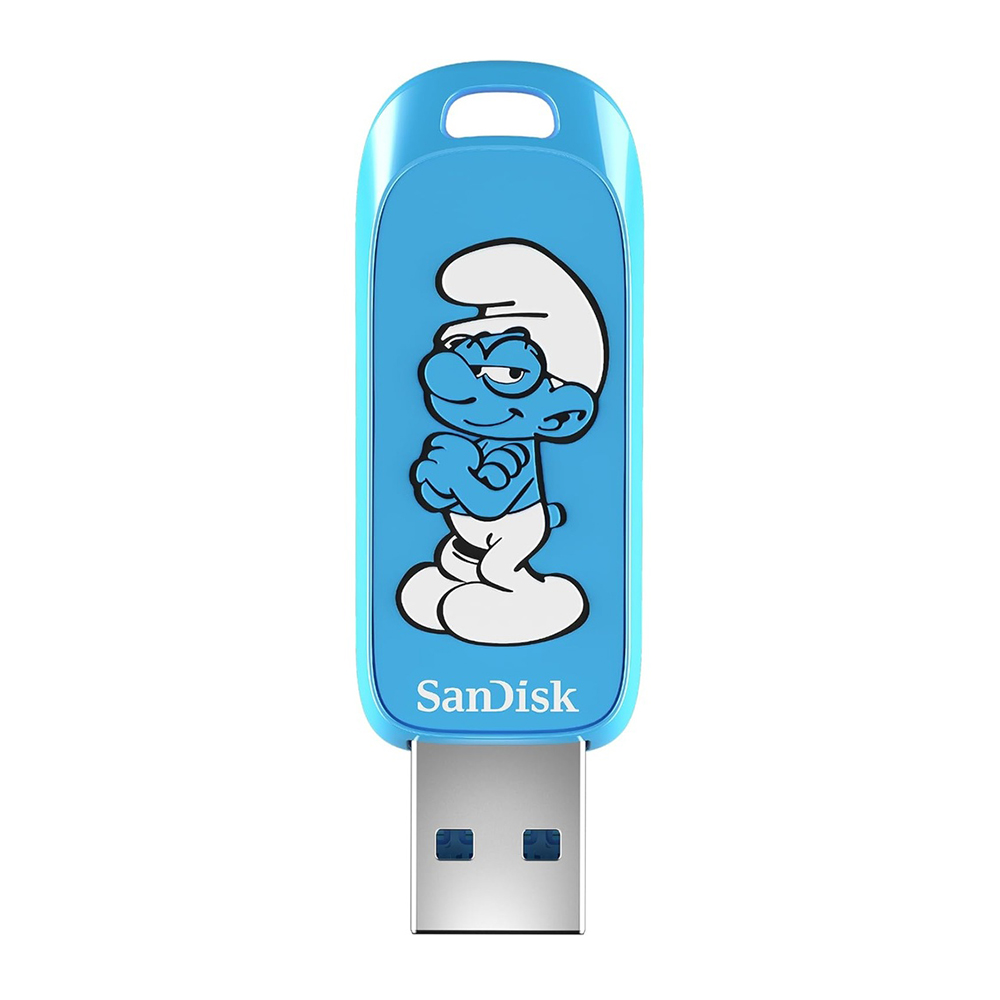 Pen Drive Sandisk Smurfs 64GB USB 3.2 Brainy Smurf 130Mbs