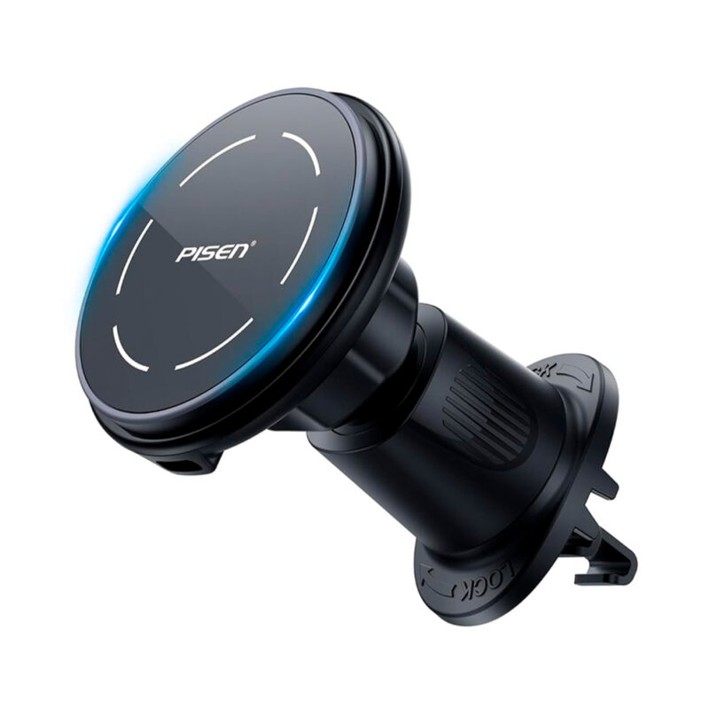 Suporte/Carregador Sem Fio Pisen TPC70 15W para Carro Preto