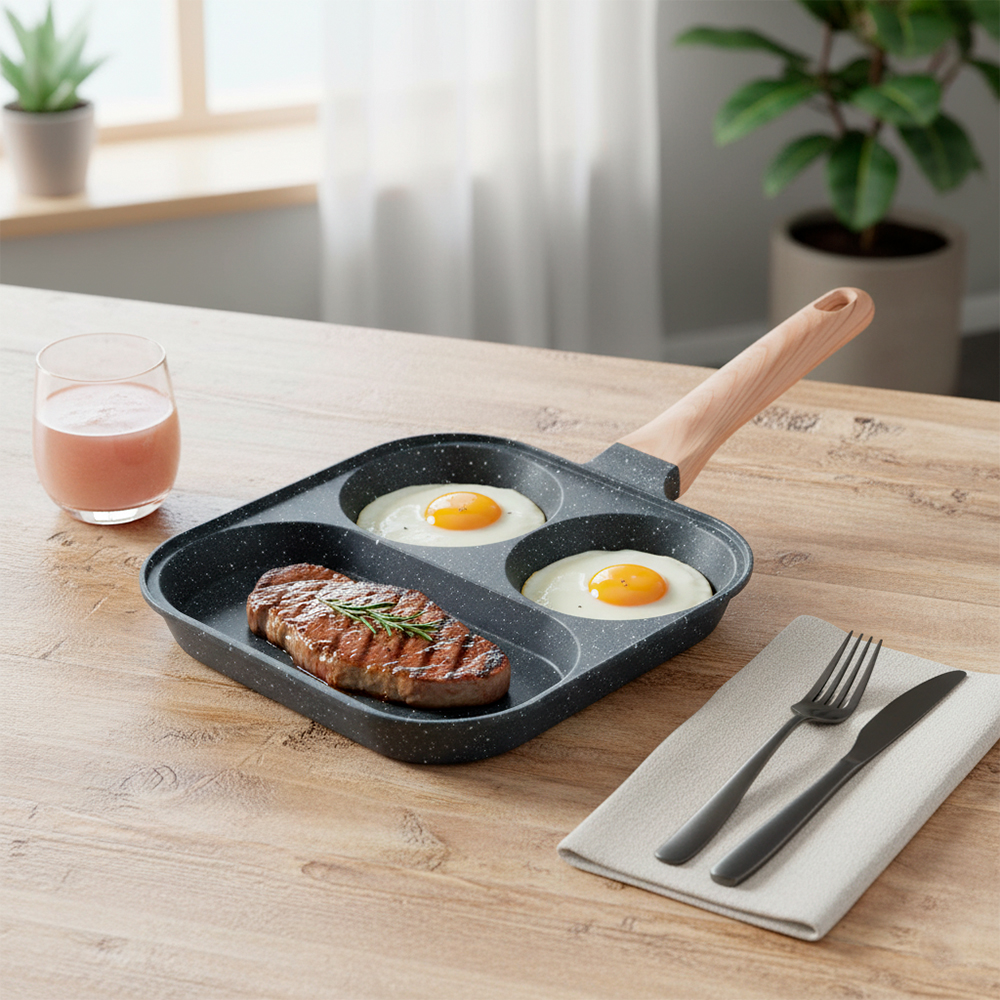 Frigideira Synmore 3 Ovos Alumínio Die Cast Antiaderente