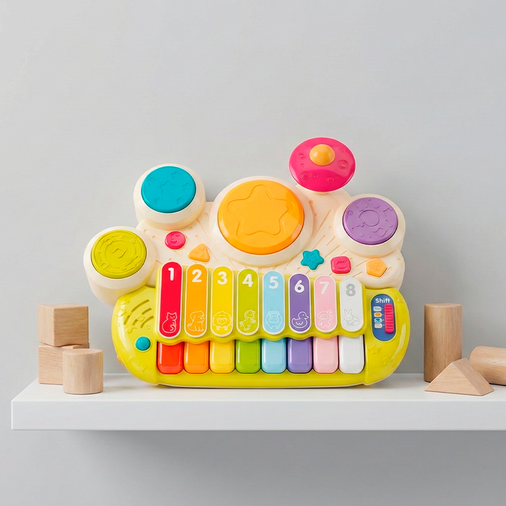 Life Xilofone Piano Musical Brinquedo Bateria Tambor Musical