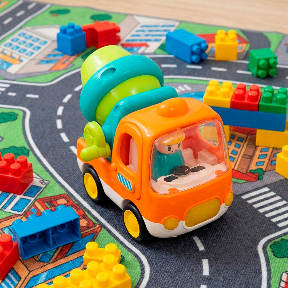 Life Caminhão Betoneira Infantil Brinquedo de Construção