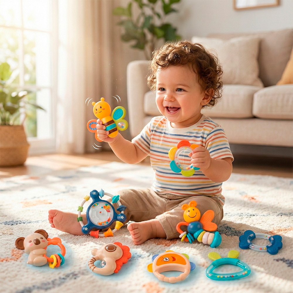 Goodway Kit Chocalhos Criança 10 Peças Brinquedo Criança