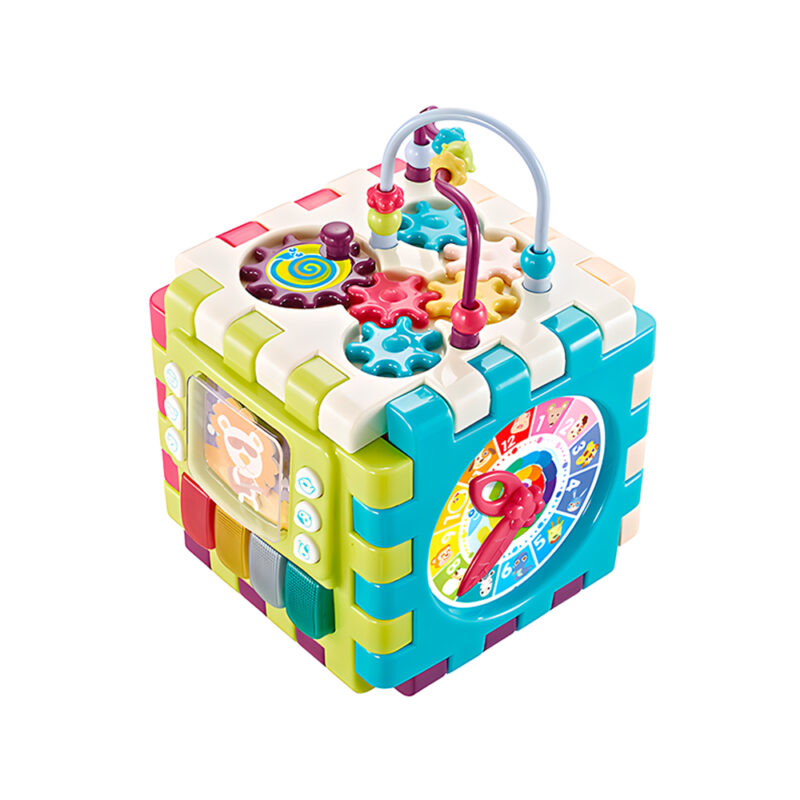 Life Cubo de Atividades Bebê Brinquedo Educativo com Relógio