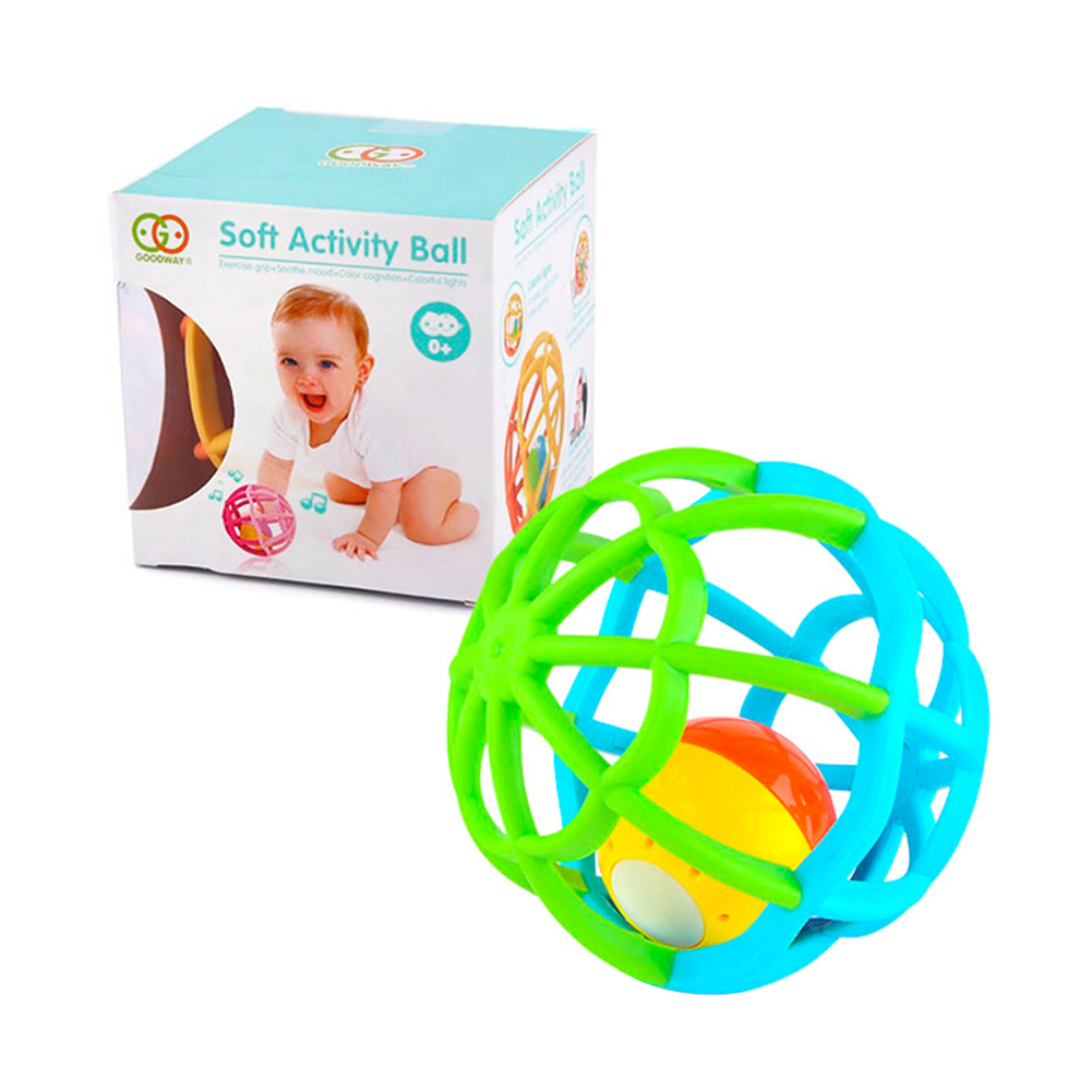 Bola de Chocalho Macia Life G106 Brinquedo Bebê Luz Música