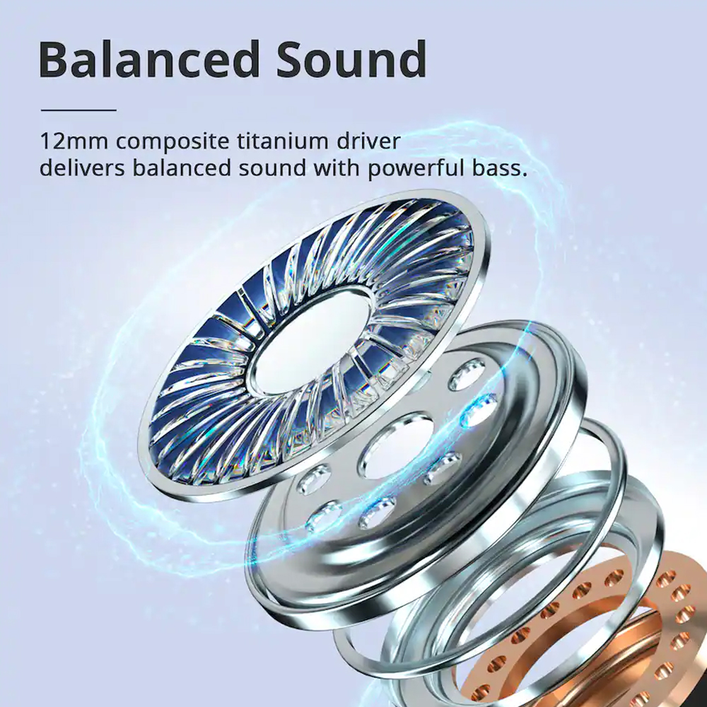 Fone De Ouvido Sem Fio Tronsmart R4 Bluetooth 5.3 Preto