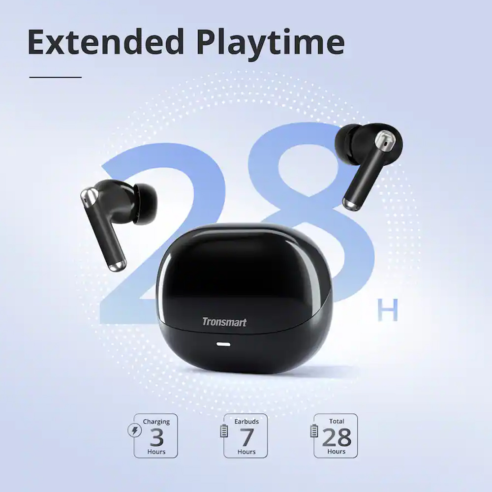 Fone De Ouvido Sem Fio Tronsmart R4 Bluetooth 5.3 Preto