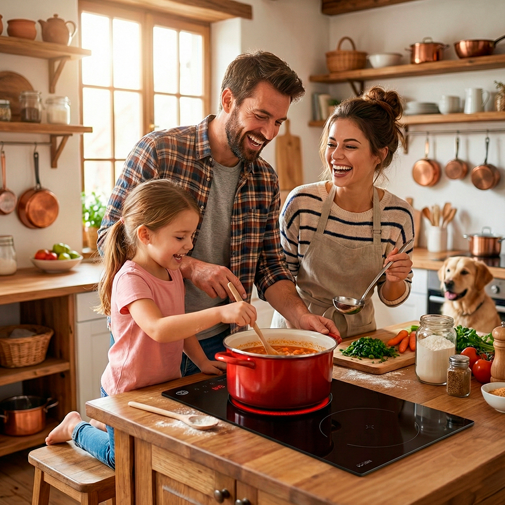 Cooktop Indução Life 2 Bocas Digital Timer Portátil 220-240V