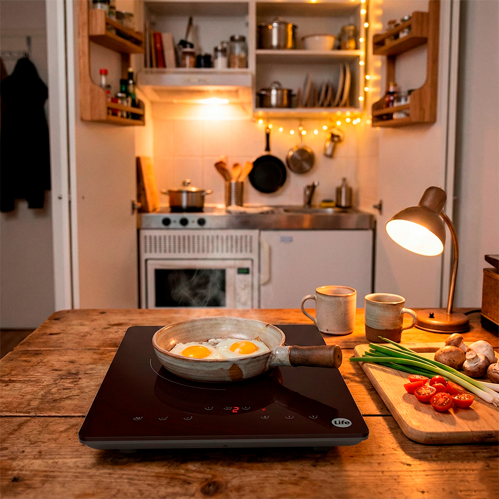 Cooktop Indução Life 1 Queimador Portátil Digital Timer 127V