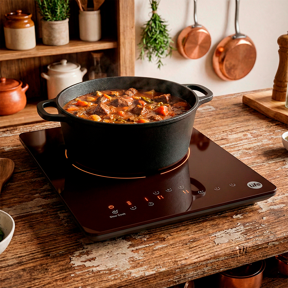 Cooktop Indução Life 1 Queimador Portátil Digital Timer 127V