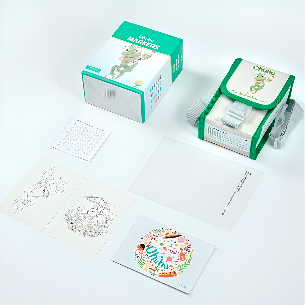 Marcadores Álcool Ohuhu Honolulu 24 Cores Dual Tips Desenho