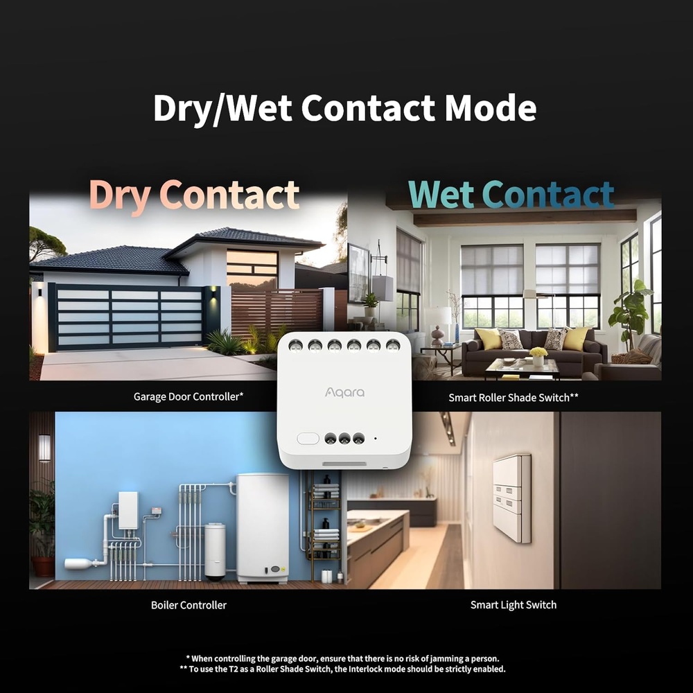 Modulo Relé Duplo Aqara T2 Automação Residencial Inteligente