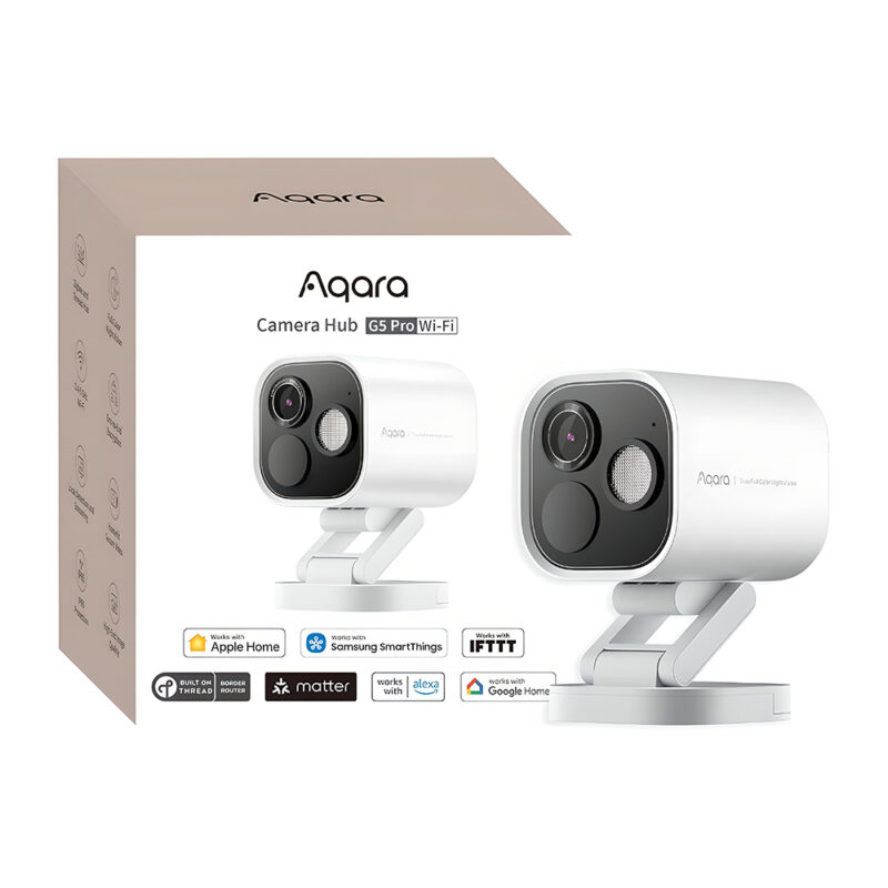 Câmera Inteligente Aqara G5 Pro Hub Zigbee 3.0 Poe Matter