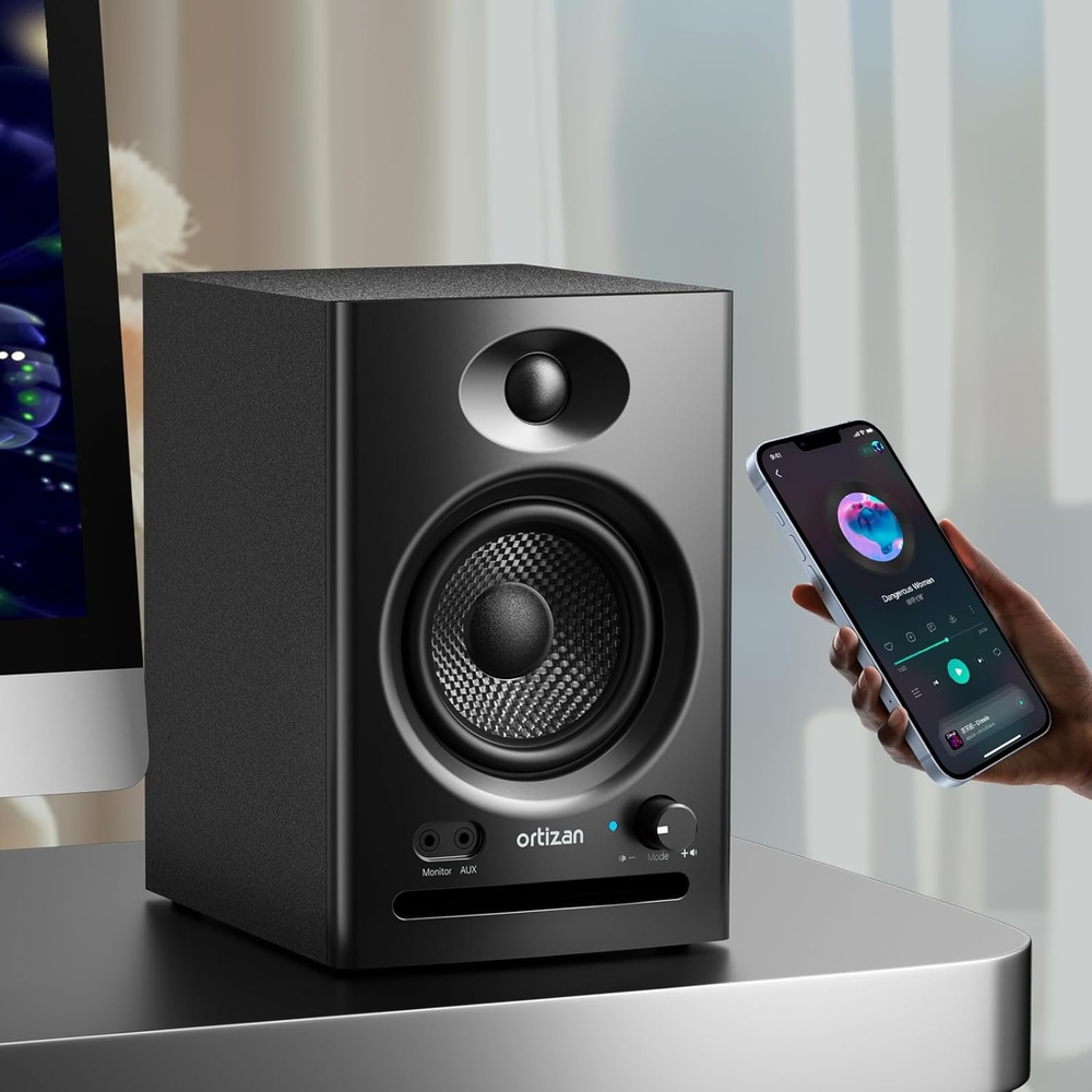 Caixas de Som Ortizan C7 Monitor Ativas 2.0 Bluetooth 5.3