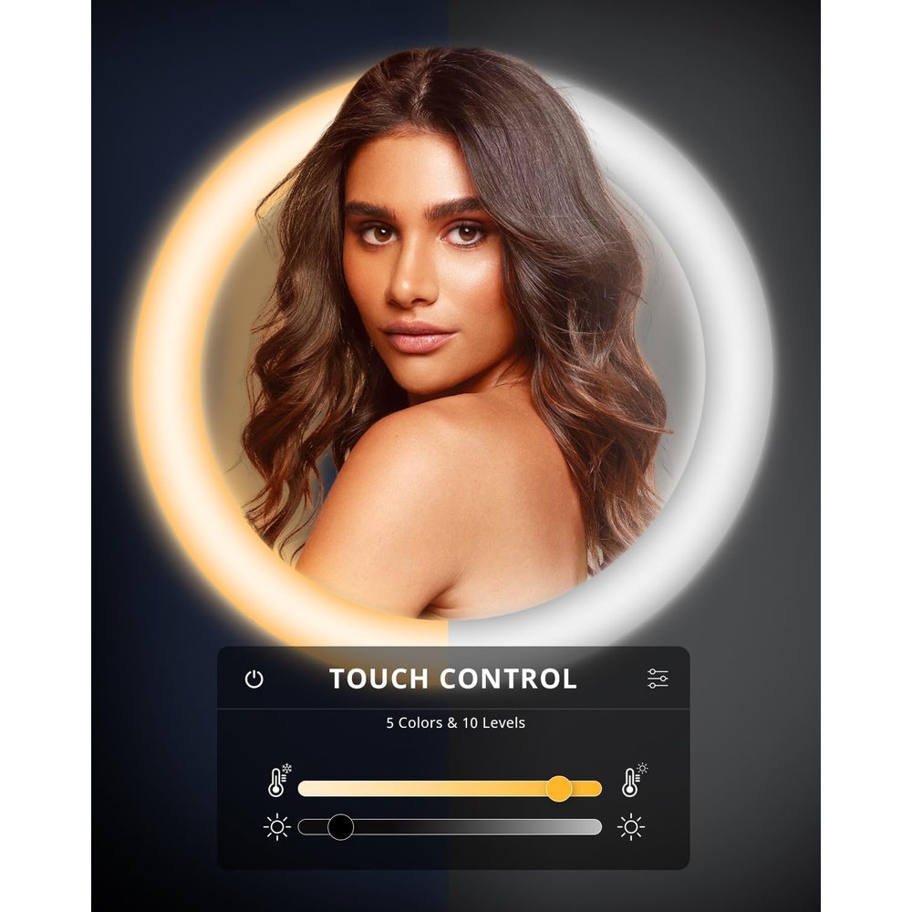 Ring Light 12'' Ubeesize Tripé LED Ajustável Profissional